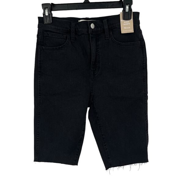 Madewell shorts Roadtripper supersoft biker black size W 26 - Picture 1 of 5